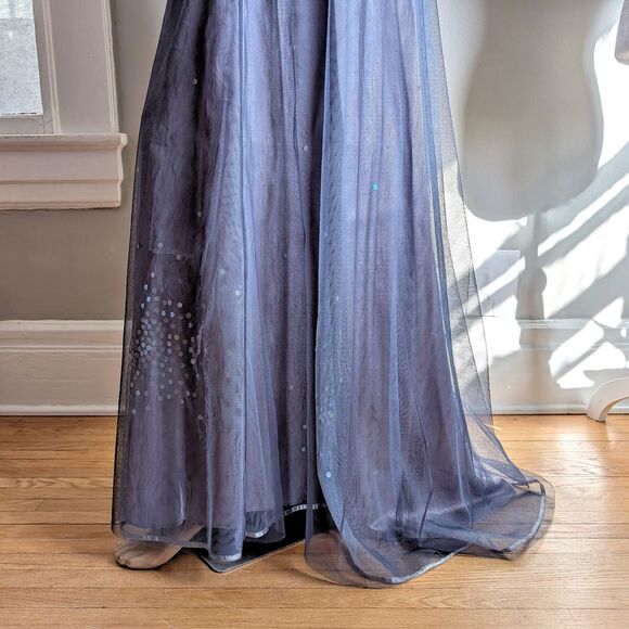 NWT Vintage Y2K Express Maxi Skirt Prom Sequin Mermaid Whimsygoth Size 7 - Picture 7 of 15